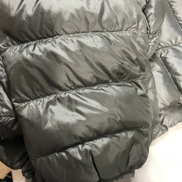 TNA Botanie Puffer Down Coat Women Small Gray Long Parka Lightweight Jacket Warm - Picture 13 of 13